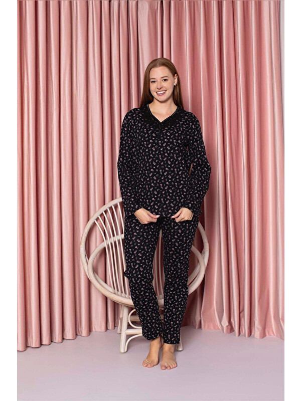 Myhanne Desenli Kadın Pijama Takımı 3021