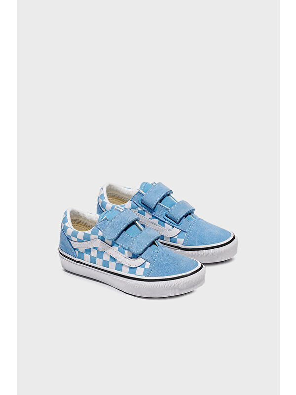 Old Skool V Cırt Cırtlı Kanvas Sneaker Ayakkabı VN000CYDE2W1 - Görsel 3