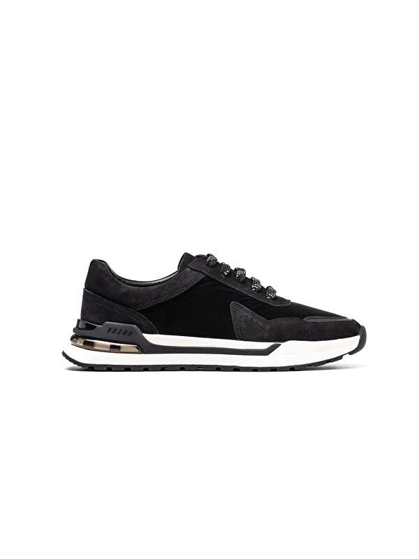 John May Erkek Sneaker OG-9800 921-771-1061 Siyah Havlu Nubuk