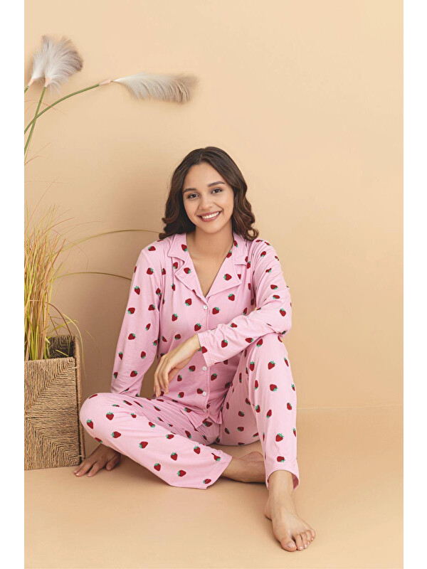 Myhanne Desenli Kadın Pijama Takımı 3308