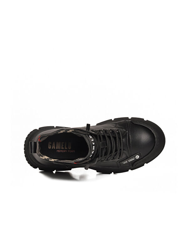 Siyah Memory Foam Bağcıklı Kaymaz Taban Kadın Bot Fade Z - Görsel 5