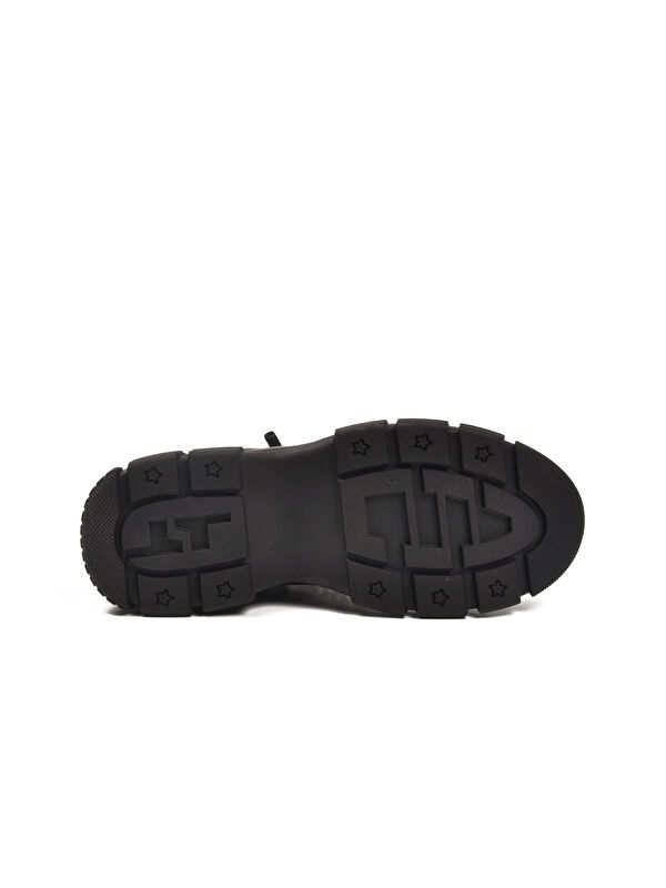 Siyah Memory Foam Bağcıklı Kaymaz Taban Kadın Bot Fade Z - Görsel 6