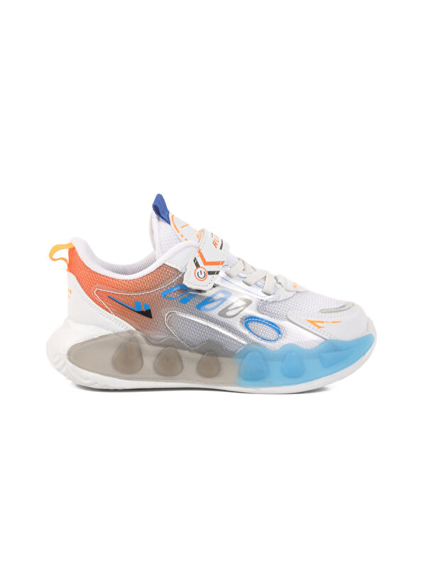 Beyaz Saks Cırtlı Fileli Erkek Spor Ayakkabı 2480 F - Görsel 2