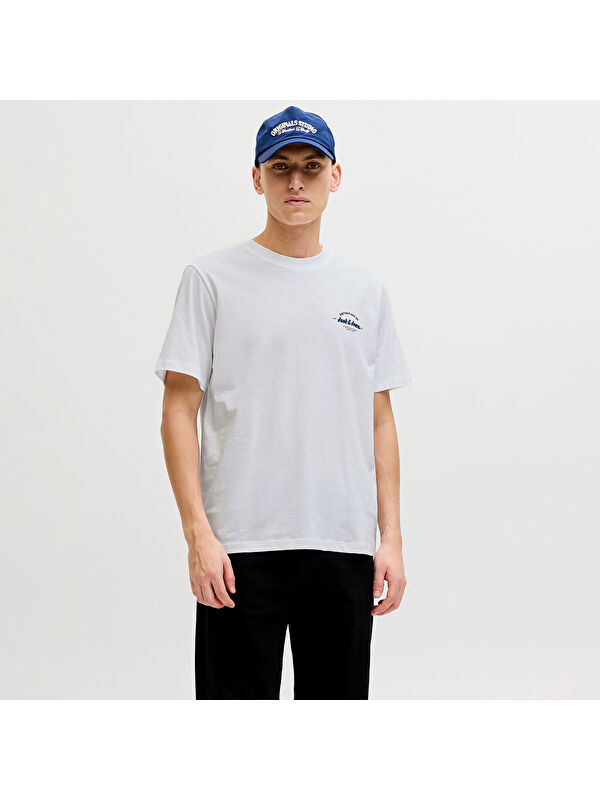 Jack & Jones Brandon Erkek Beyaz Tişört