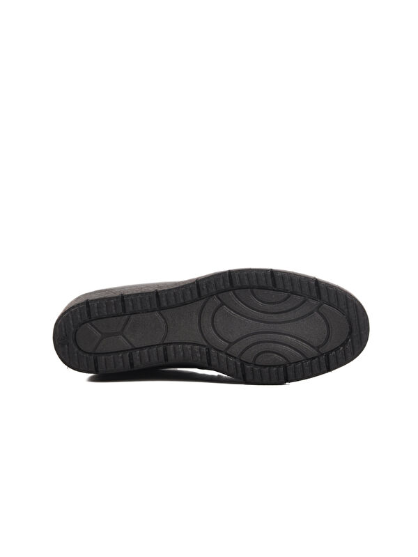 Siyah Hakiki Deri Kadın Günlük Ayakkabı BB0121 Z - Görsel 6