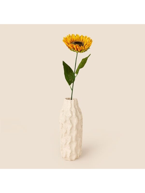 Evidea Deco Ayçiçeği Yapay Dal Çiçek - Sarı - 60 cm