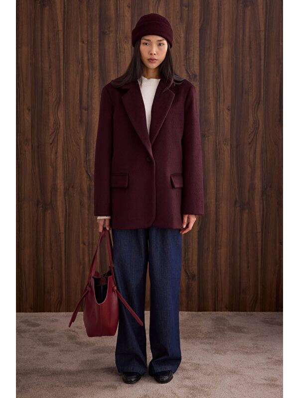 HE-QA Blazer Kaban Bordo