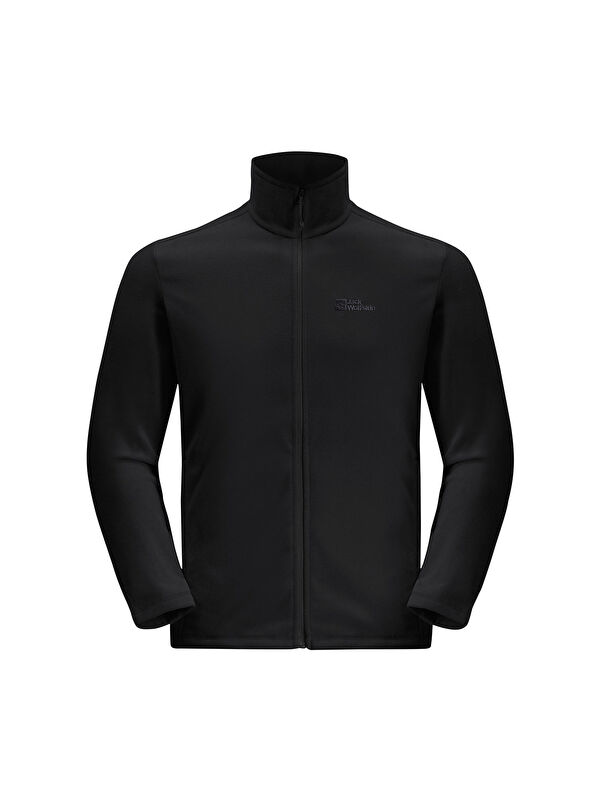 Jack Wolfskin Taunus Fz Erkek Siyah Polar Fermuarlı Sweatshirt