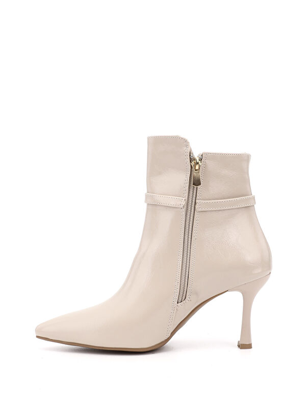 Kadın TEN Fermuarlı İnce Topuklu Bot - Görsel 4