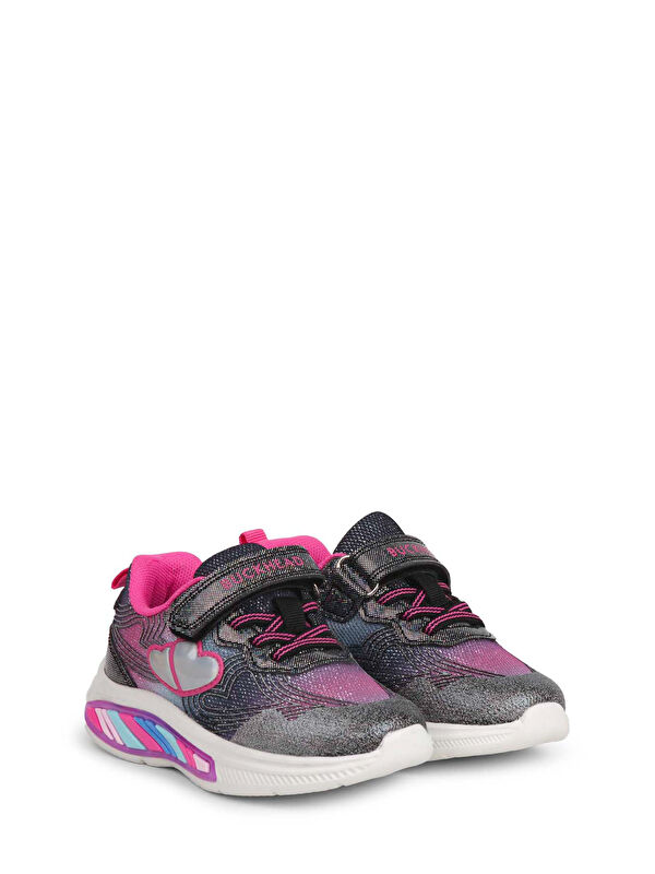 BUCK3042 NINA Siyah Kız Çocuk Sneaker - Görsel 5