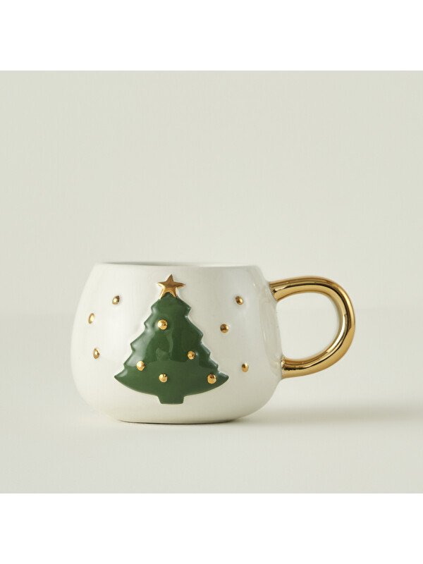 Bella Maison Christmas Yılbaşı Stoneware Kupa (280 cc)