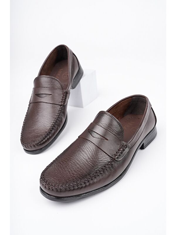 ENZO Klasik Hakiki Deri Günlük Erkek Ayakkabı - Görsel 3