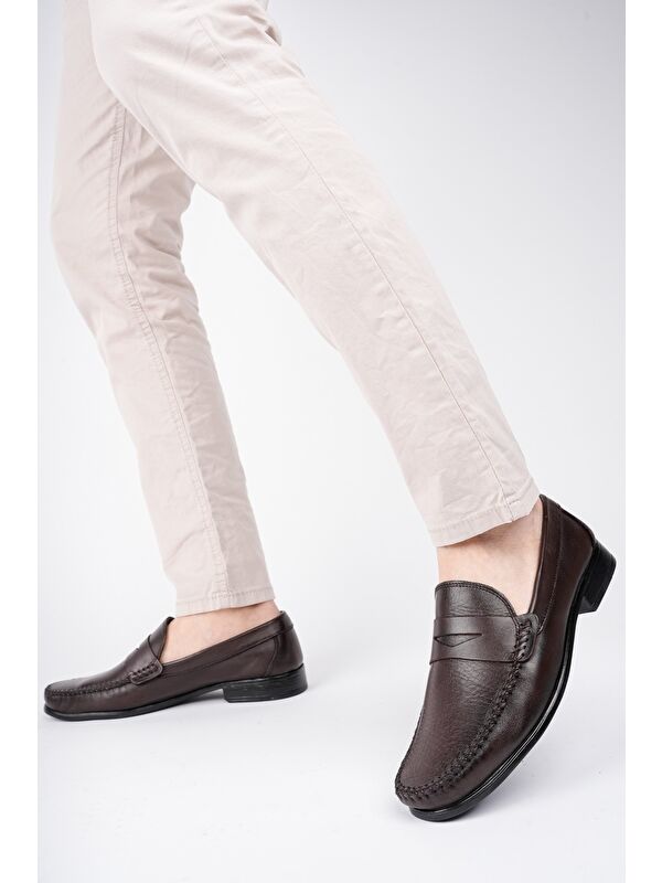 ENZO Klasik Hakiki Deri Günlük Erkek Ayakkabı - Görsel 8