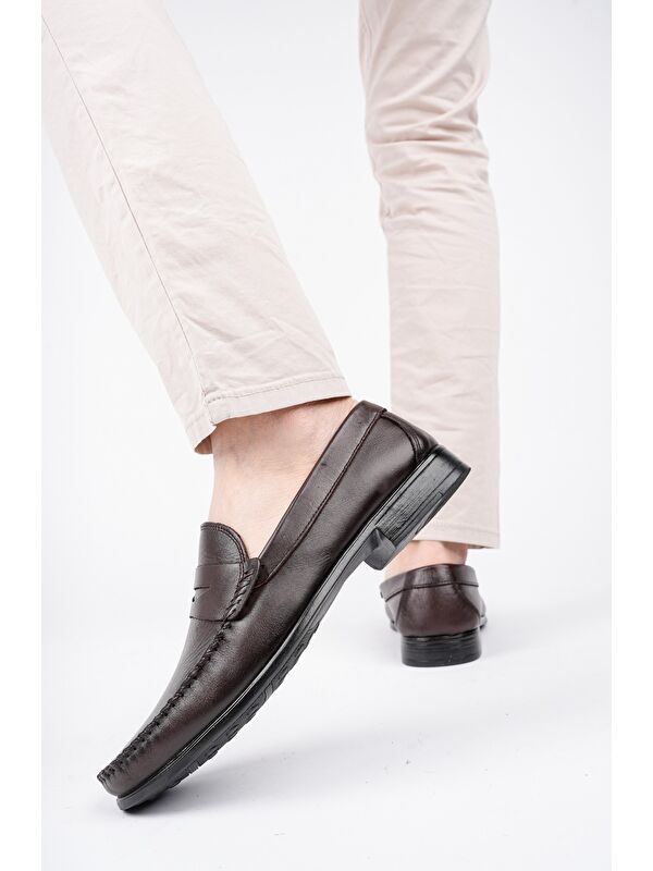 ENZO Klasik Hakiki Deri Günlük Erkek Ayakkabı - Görsel 9