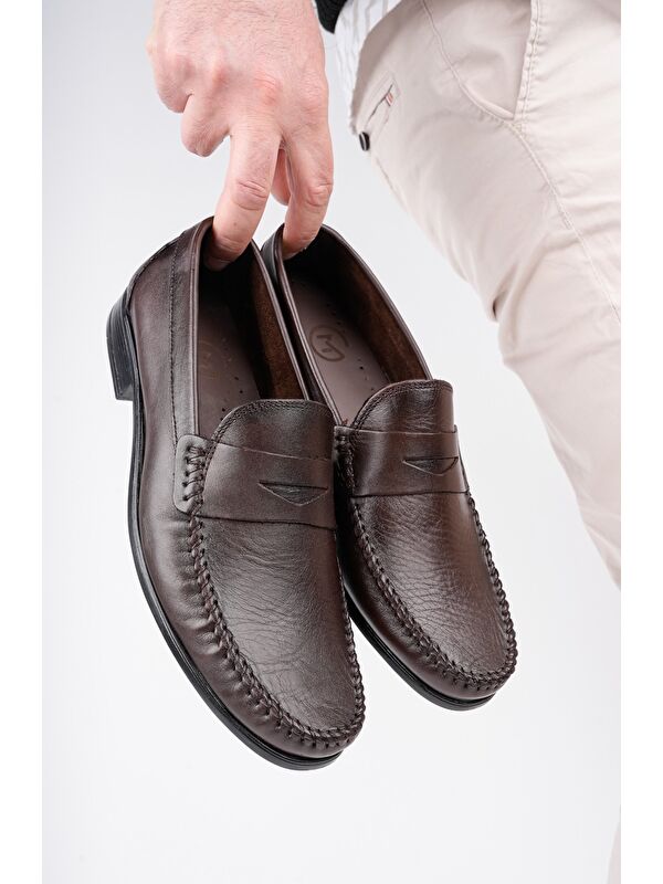 ENZO Klasik Hakiki Deri Günlük Erkek Ayakkabı - Görsel 10