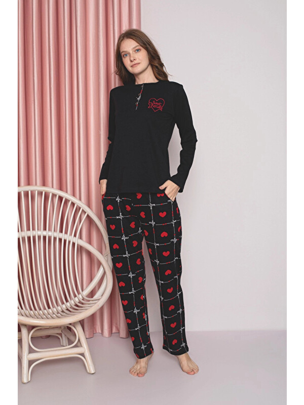 Myhanne Desenli Kadın Pijama Takımı 2037