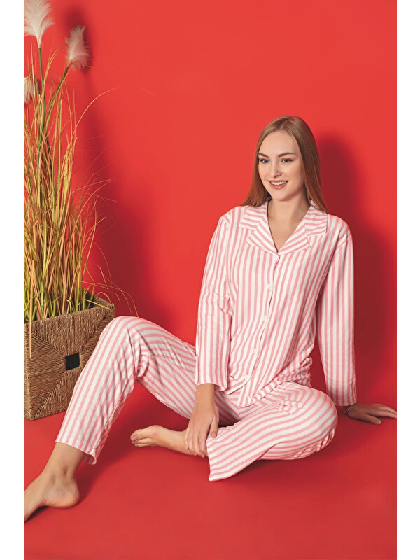 Myhanne Desenli Kadın Pijama Takımı 1355