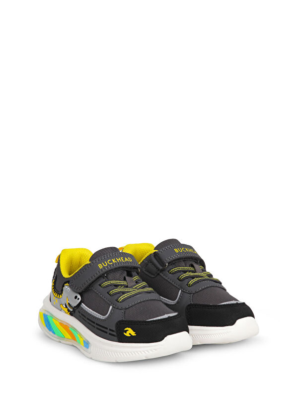 BUCK3043 REX Gri Erkek Çocuk Sneaker - Görsel 5