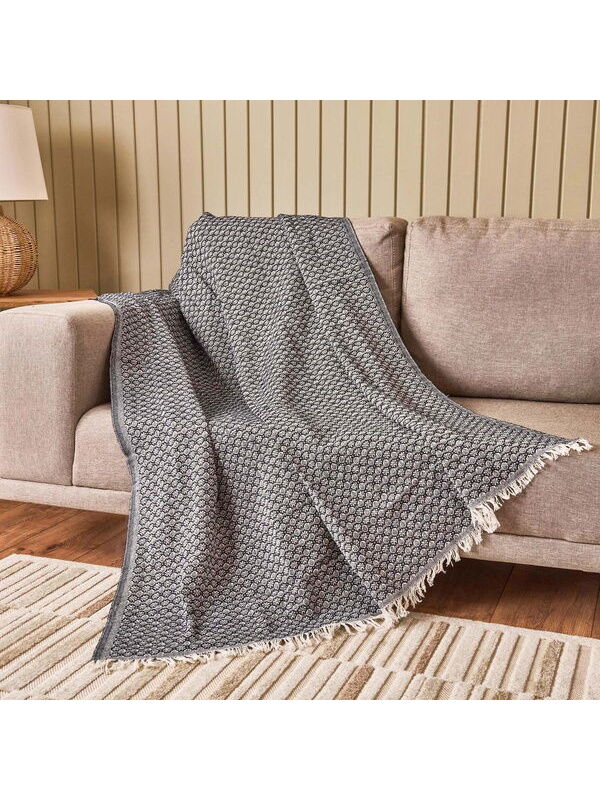 Evidea Soft Bety Koltuk Örtüsü - Lacivert - 130x170 cm