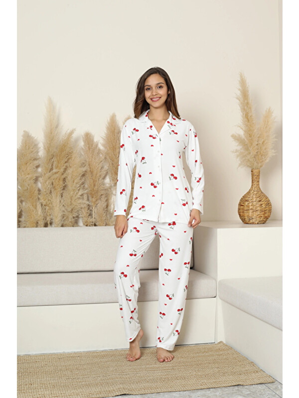Myhanne Desenli Kadın Pijama Takımı 14104
