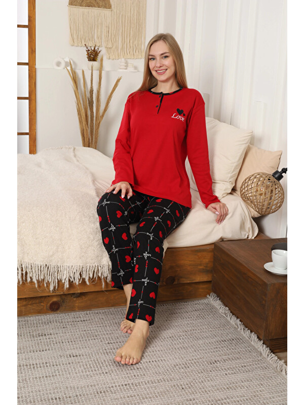 Myhanne Desenli Kadın Pijama Takımı 10093