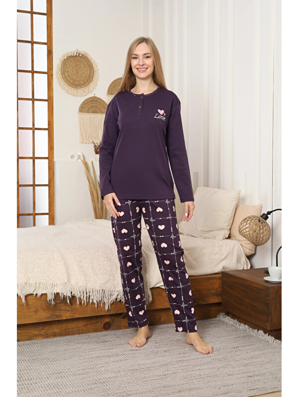 Myhanne Desenli Kadın Pijama Takımı 10093