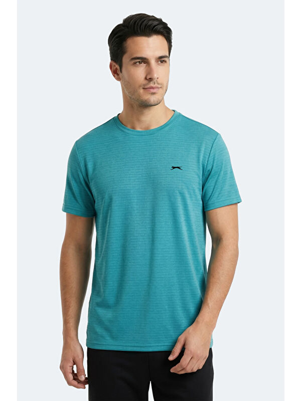 SLAZENGER KOFONA Erkek Turkuaz Tişört