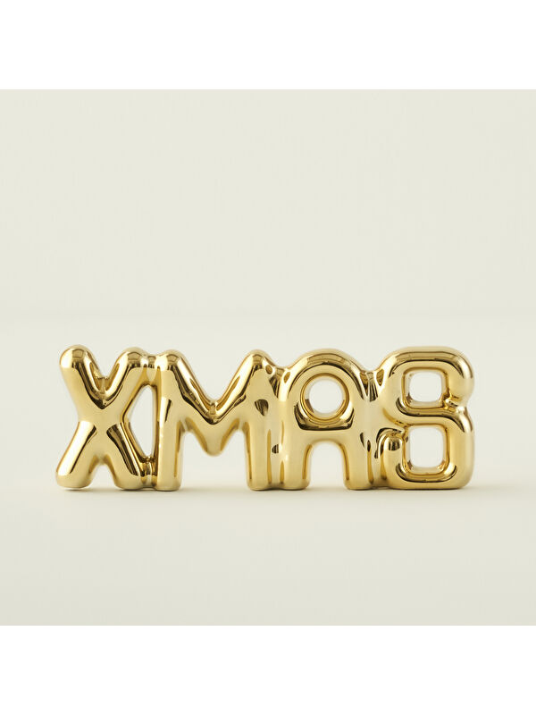 Bella Maison Xmas Yılbaşı Dekoratif Obje Gold (18x2x6 cm)