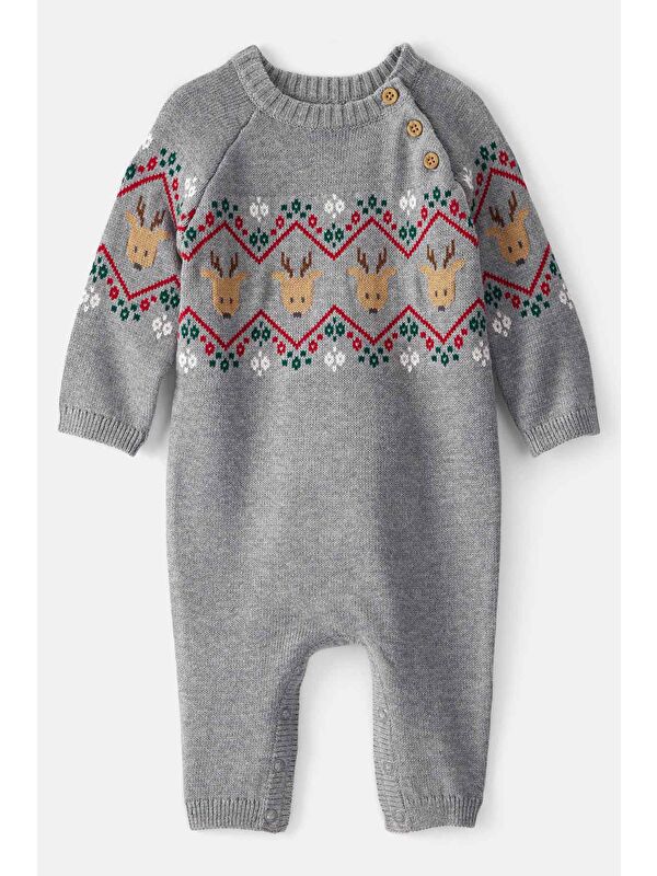 Carter's Erkek Bebek Gri Tulum