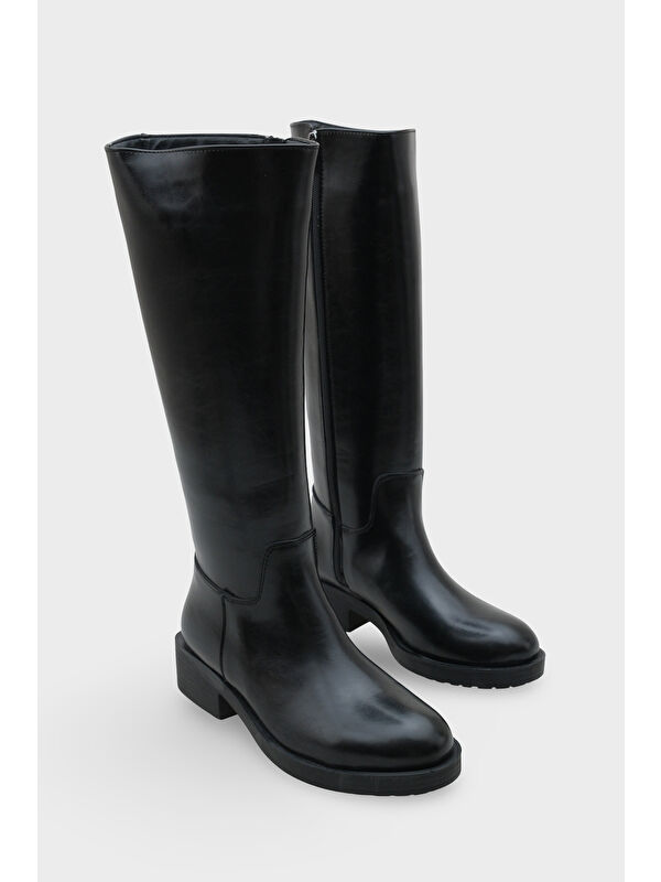 Zena Yuvarlak Burunlu Kadın Çizme - Görsel 3