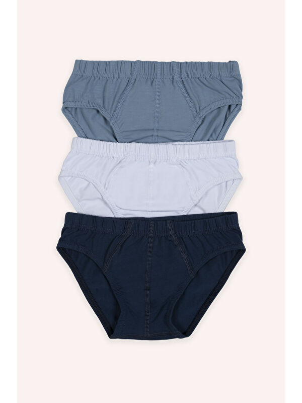 Panço Erkek Çocuk Düz Renk 3'lü Slip - İç Giyim