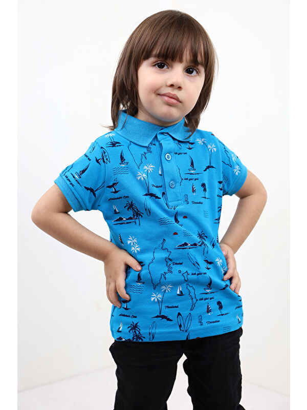 Toontoykids Erkek Çocuk Komple Desenli Tişört