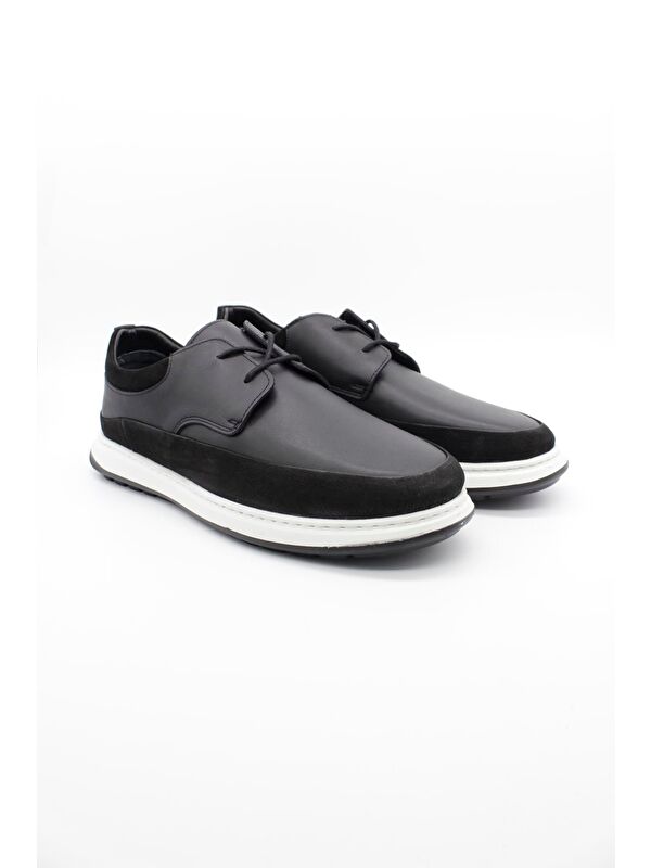 %100 Deri Bağcıklı Casual Ayakkabı 1033250117 - Görsel 3