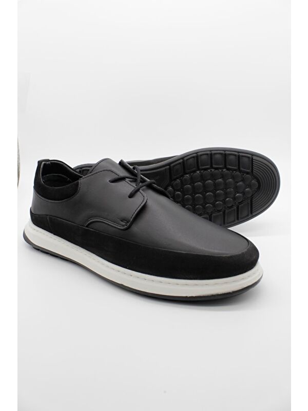 %100 Deri Bağcıklı Casual Ayakkabı 1033250117 - Görsel 4