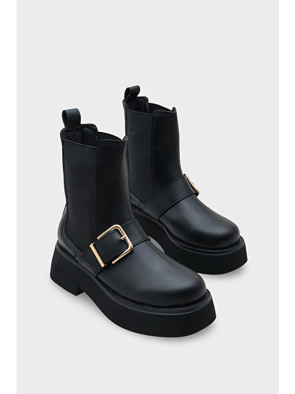 Gennie Yuvarlak Burunlu Yandan Trak Tabanlı Kadın Bot - Görsel 3