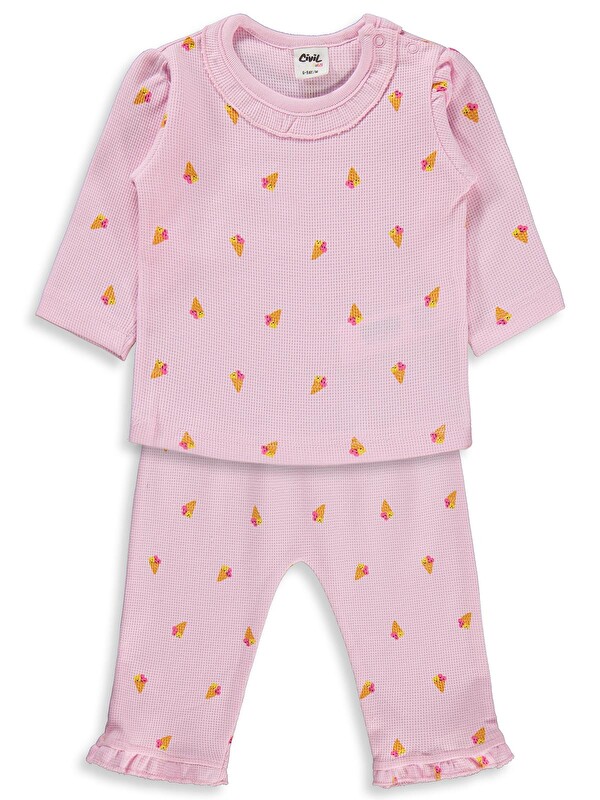 Civil Baby Dondurma Empirme 6-18 Ay Pijama Takımı - Pembe