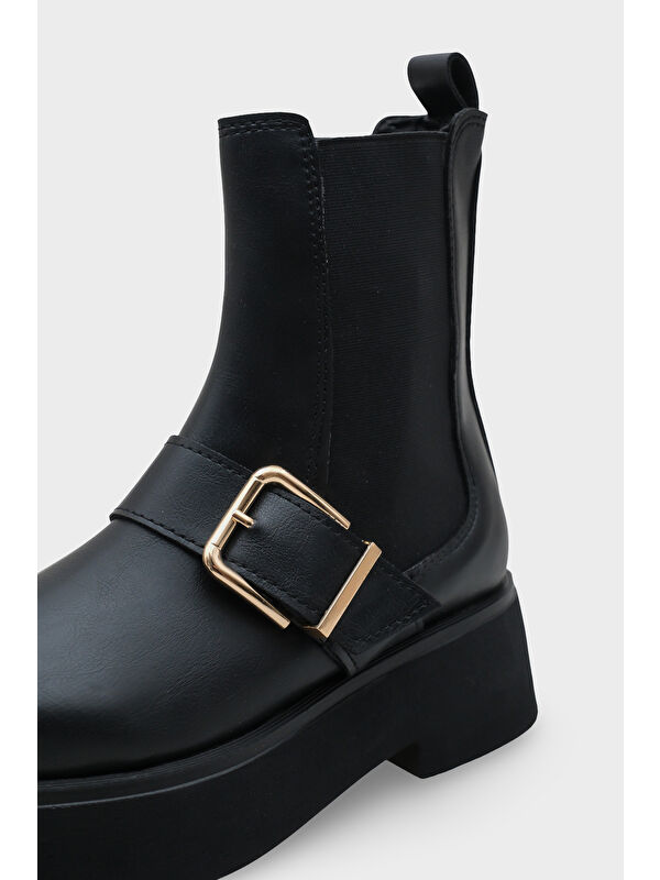 Gennie Yuvarlak Burunlu Yandan Trak Tabanlı Kadın Bot - Görsel 4