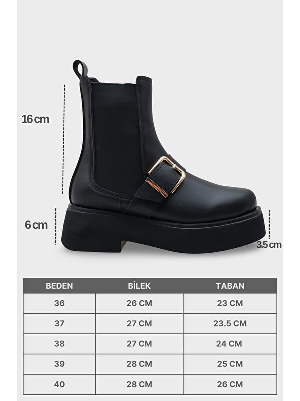 Gennie Yuvarlak Burunlu Yandan Trak Tabanlı Kadın Bot - Görsel 8