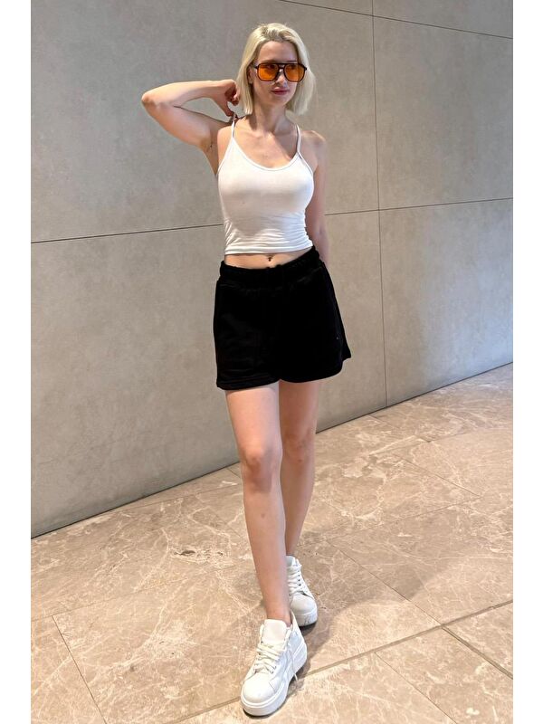 Madmext Siyah Basic Kadın Şort Mg2511