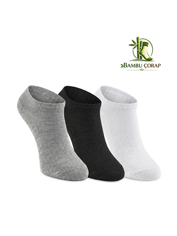SLAZENGER JOLLY 3 lü Erkek Bambu Siyah / Gri Çorap