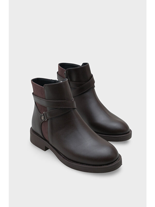 Tory Yandan Fermuarlı Kadın Bot - Görsel 3