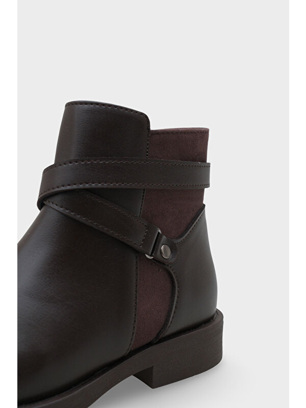 Tory Yandan Fermuarlı Kadın Bot - Görsel 4