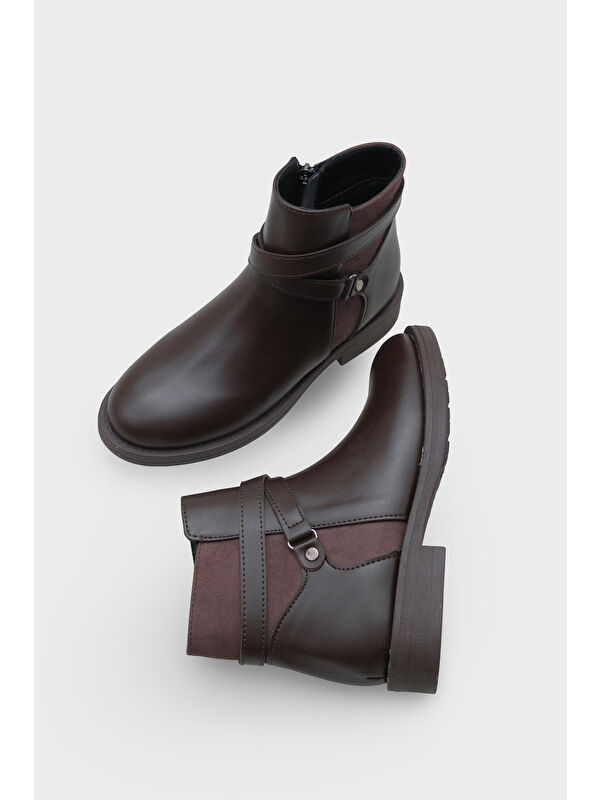 Tory Yandan Fermuarlı Kadın Bot - Görsel 6