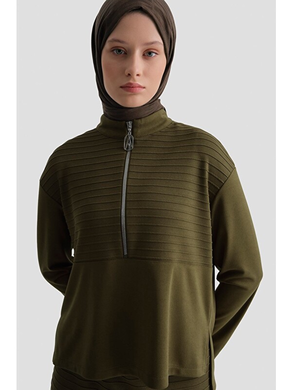 ARMİNE Trend Takım 25Kt6112 Yağ Yeşili
