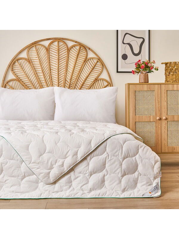 Evidea Soft Çift Kişilik Bambu Yorgan - Beyaz - 195x215 cm