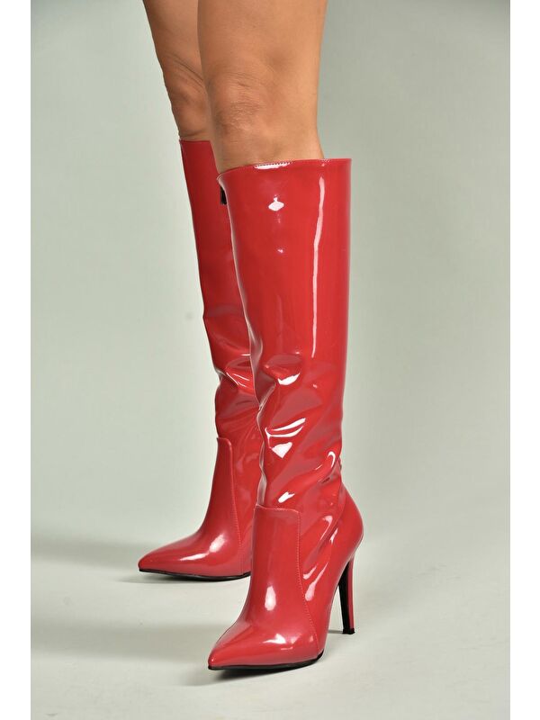 Kırmızı Kadın Çizme N372530108 - Görsel 3