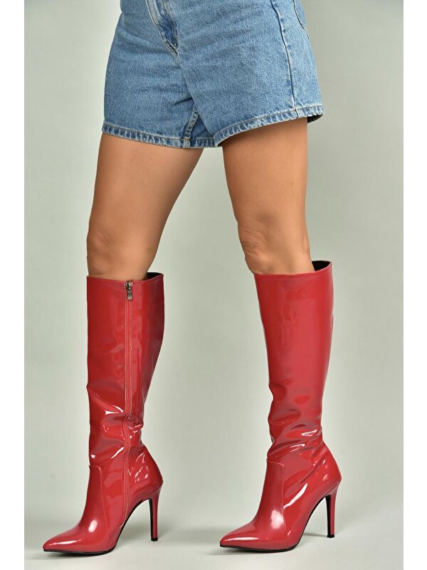 Kırmızı Kadın Çizme N372530108 - Görsel 5