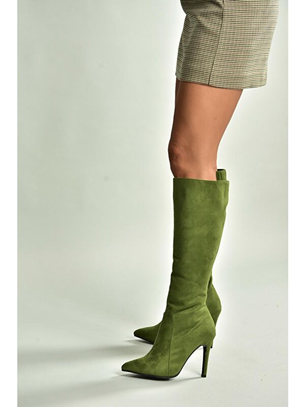 Yeşil Kadın Çizme N372530102 - Görsel 3