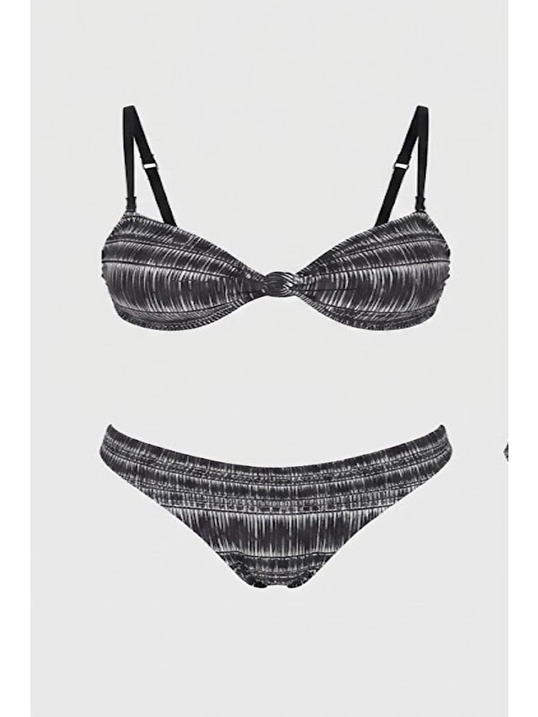 C&City Straplez Bikini Takım 3249 Siyah