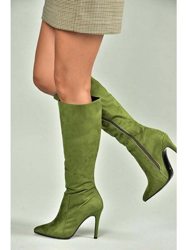 Yeşil Kadın Çizme N372530102 - Görsel 4
